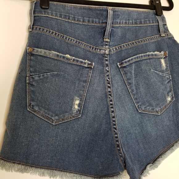 JAMES JEANS Button Fly High Waist Denim Shorts - Picture 5 of 6